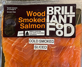 Cold Smoked Salmon pack sliced 250g 